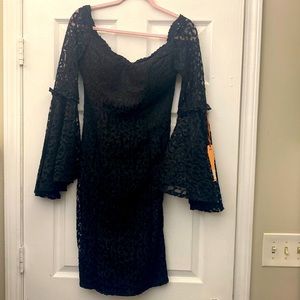 Beautiful black guipure dress